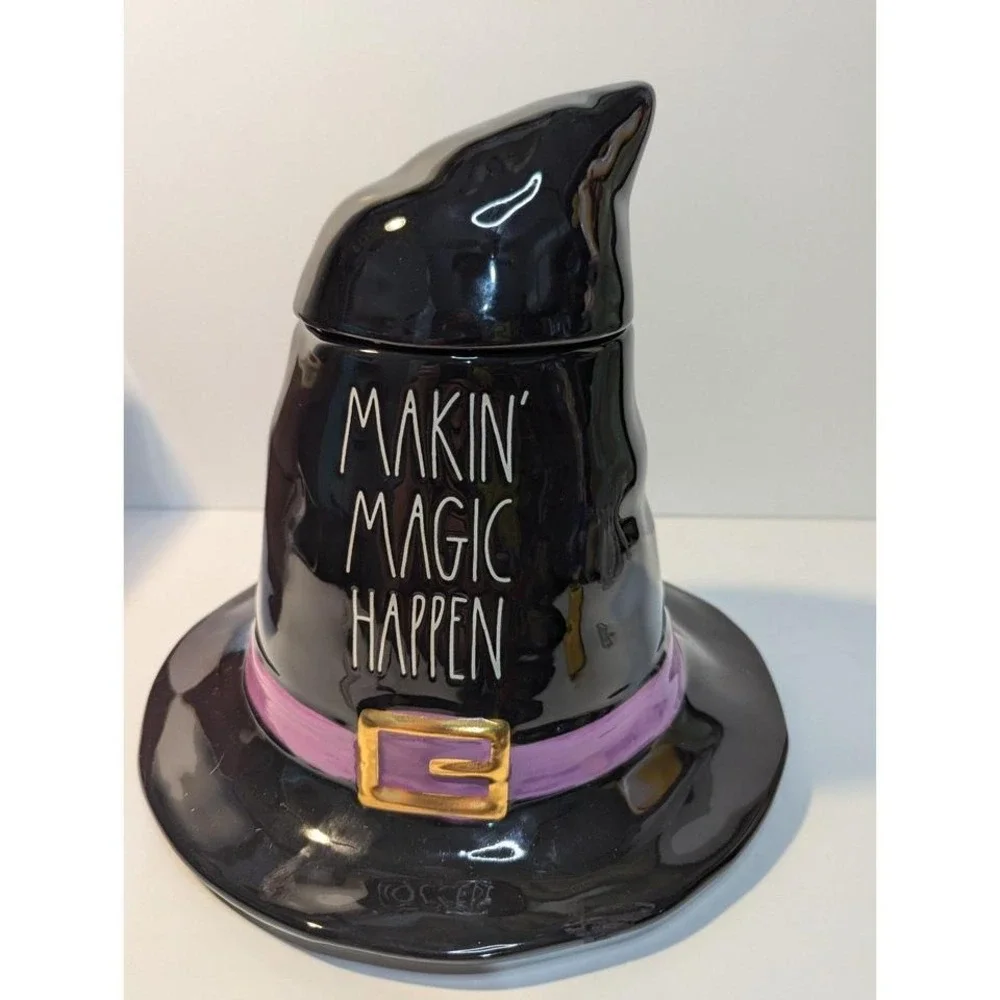 Rae Dunn Halloween witch‎ hat canister